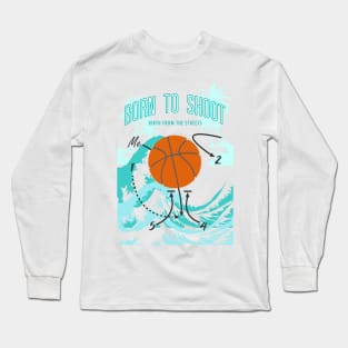 Basketball Born to shoot playbook 06 Long Sleeve T-Shirt